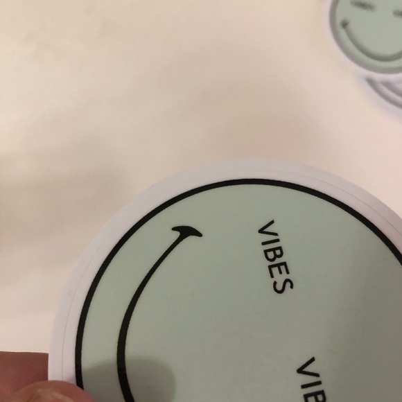 New Vibes Smiley Face UV Vinyl Sticker 2.5" - Picture 6 of 6